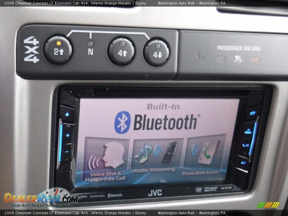 2008 Chevrolet Colorado LT Extended Cab 4x4 Inferno Orange Metallic / Ebony Photo #21