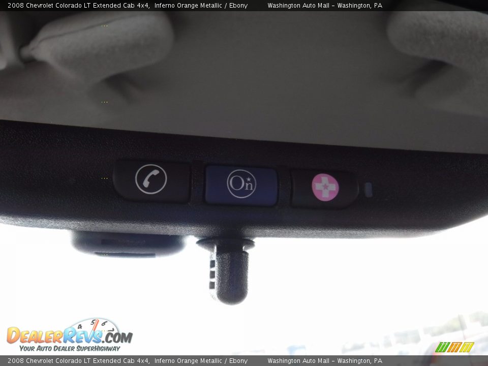 2008 Chevrolet Colorado LT Extended Cab 4x4 Inferno Orange Metallic / Ebony Photo #22