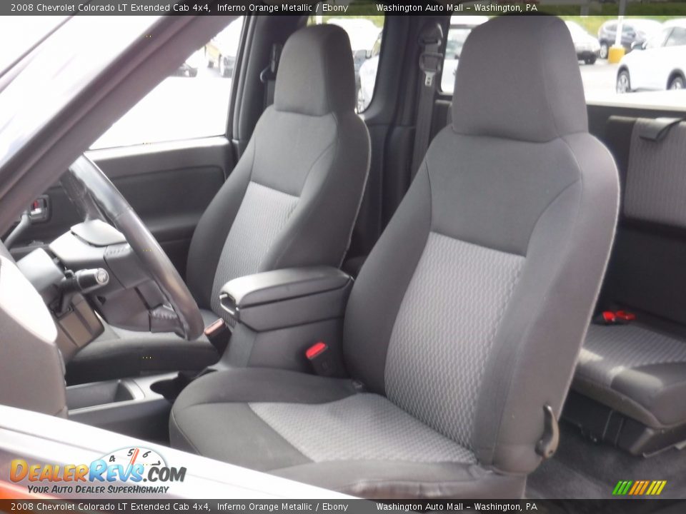 2008 Chevrolet Colorado LT Extended Cab 4x4 Inferno Orange Metallic / Ebony Photo #23