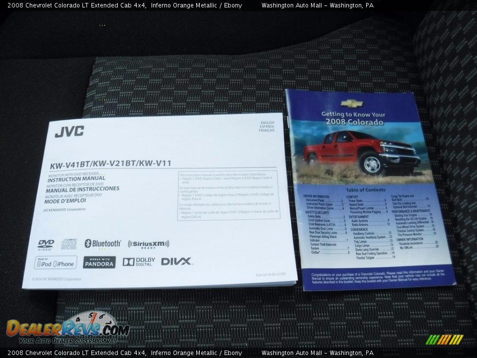 2008 Chevrolet Colorado LT Extended Cab 4x4 Inferno Orange Metallic / Ebony Photo #24