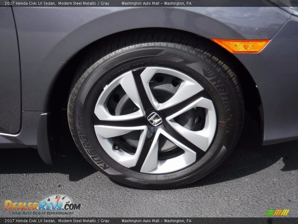 2017 Honda Civic LX Sedan Modern Steel Metallic / Gray Photo #3