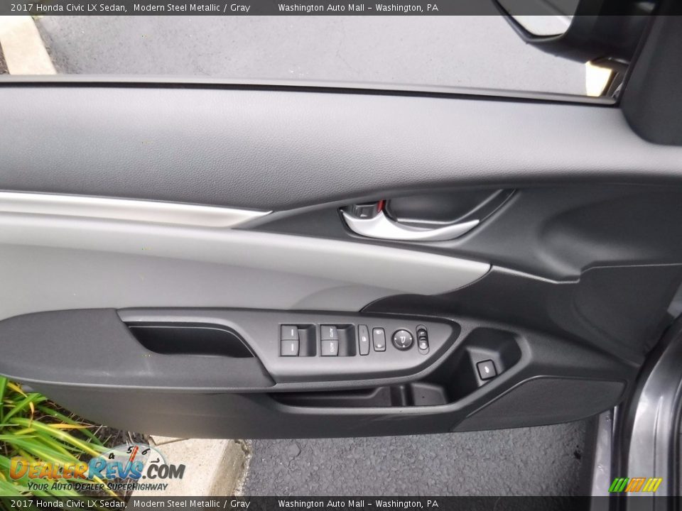 2017 Honda Civic LX Sedan Modern Steel Metallic / Gray Photo #10
