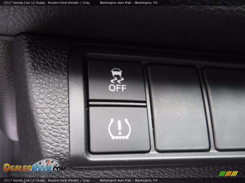 2017 Honda Civic LX Sedan Modern Steel Metallic / Gray Photo #12