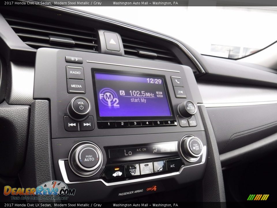 2017 Honda Civic LX Sedan Modern Steel Metallic / Gray Photo #16