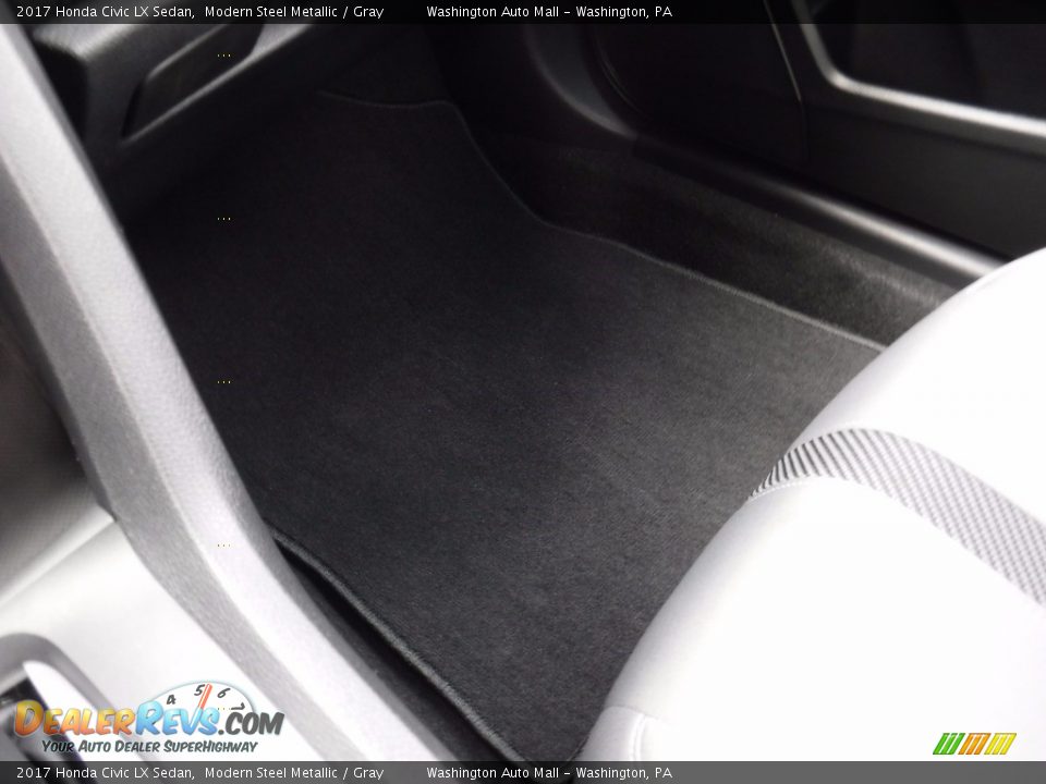2017 Honda Civic LX Sedan Modern Steel Metallic / Gray Photo #21
