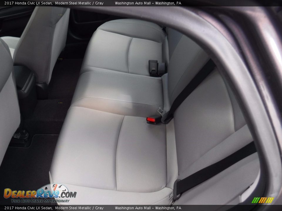 2017 Honda Civic LX Sedan Modern Steel Metallic / Gray Photo #22