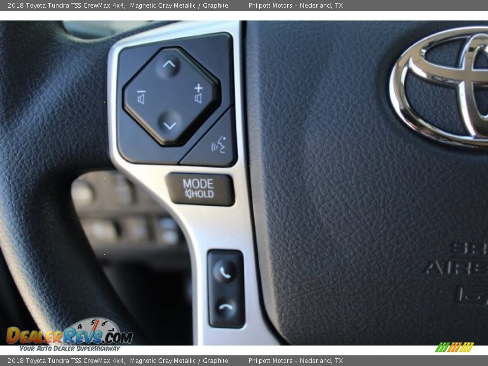 2018 Toyota Tundra TSS CrewMax 4x4 Magnetic Gray Metallic / Graphite Photo #17