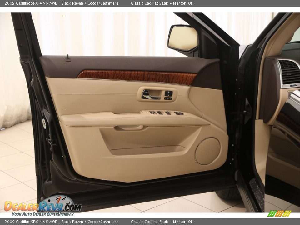 2009 Cadillac SRX 4 V6 AWD Black Raven / Cocoa/Cashmere Photo #4