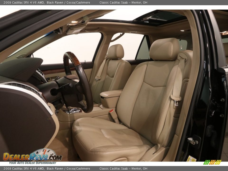 2009 Cadillac SRX 4 V6 AWD Black Raven / Cocoa/Cashmere Photo #6
