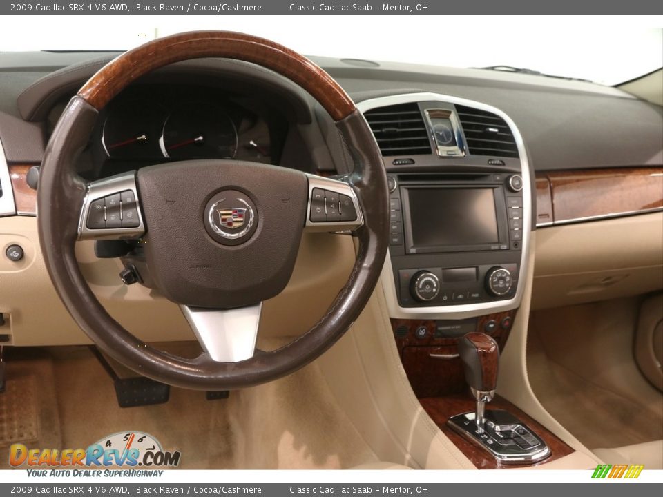2009 Cadillac SRX 4 V6 AWD Black Raven / Cocoa/Cashmere Photo #7