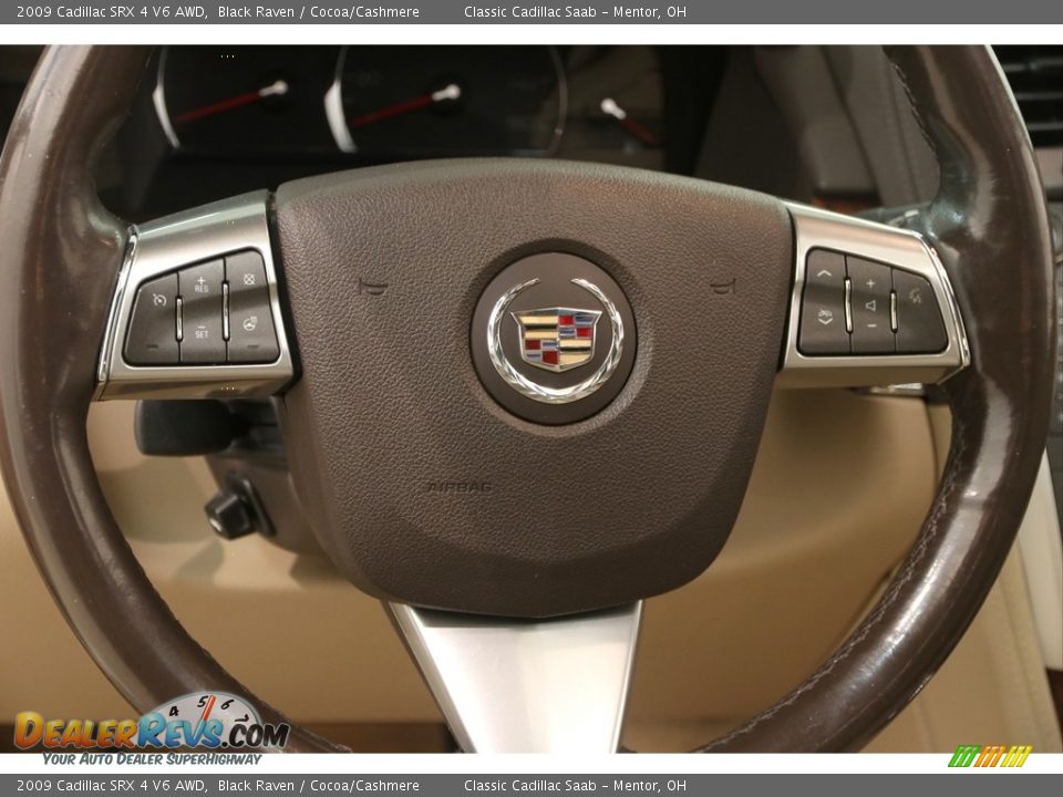 2009 Cadillac SRX 4 V6 AWD Black Raven / Cocoa/Cashmere Photo #8