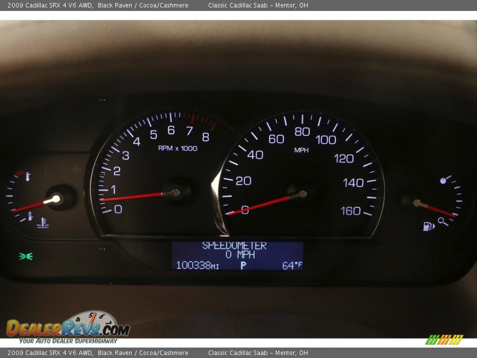 2009 Cadillac SRX 4 V6 AWD Black Raven / Cocoa/Cashmere Photo #9