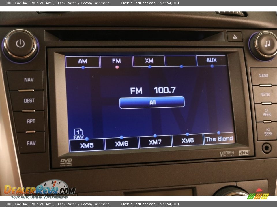 2009 Cadillac SRX 4 V6 AWD Black Raven / Cocoa/Cashmere Photo #11