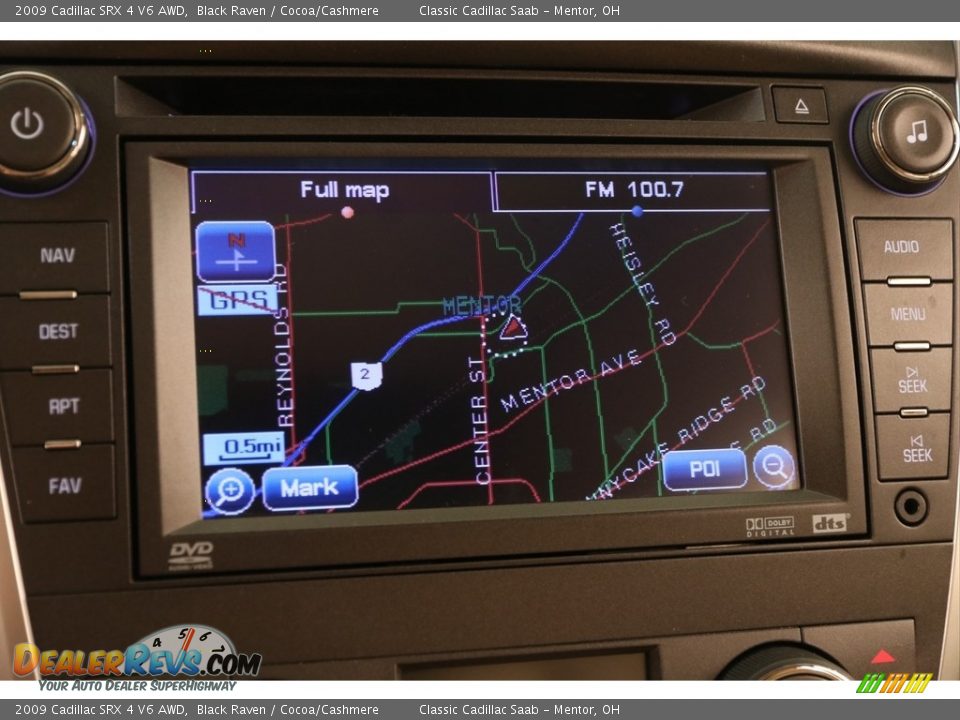 2009 Cadillac SRX 4 V6 AWD Black Raven / Cocoa/Cashmere Photo #12