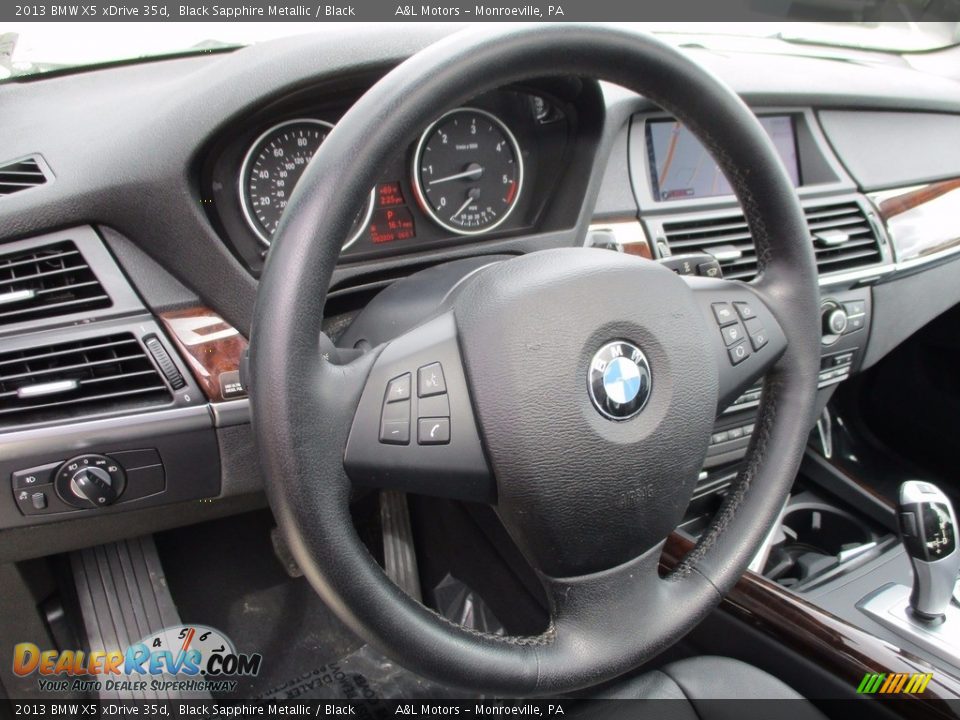 2013 BMW X5 xDrive 35d Black Sapphire Metallic / Black Photo #13