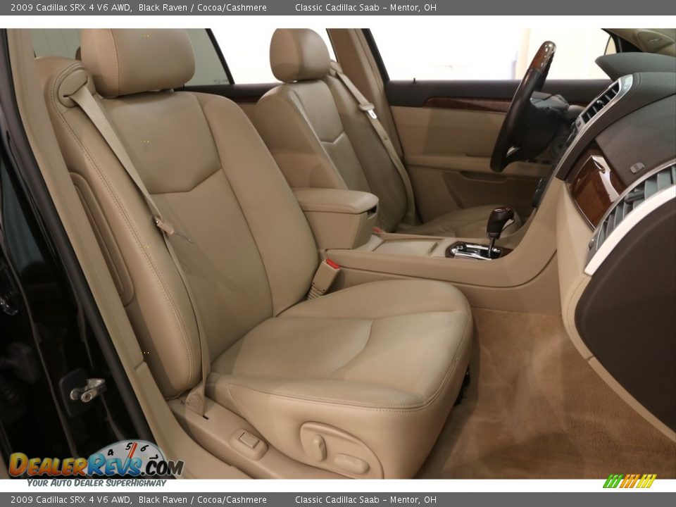 2009 Cadillac SRX 4 V6 AWD Black Raven / Cocoa/Cashmere Photo #16