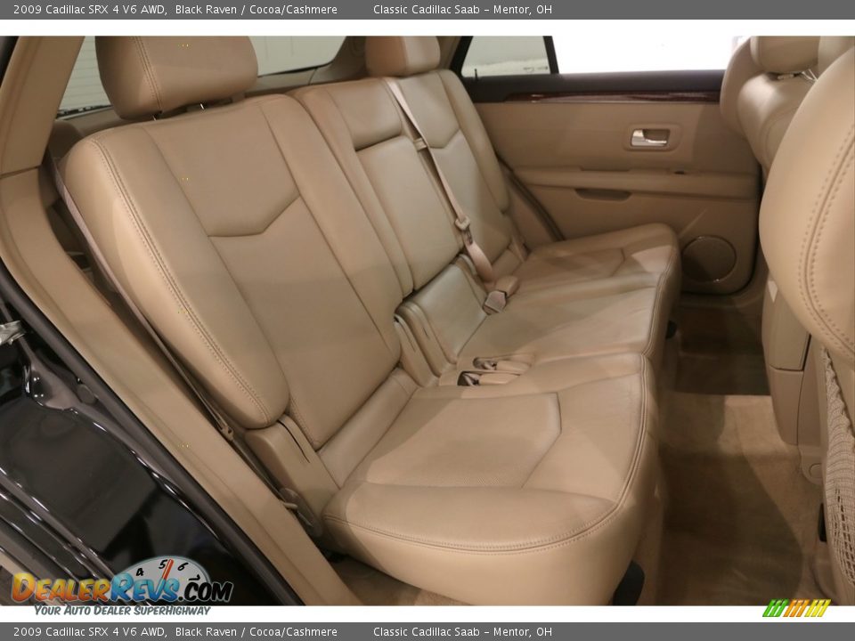2009 Cadillac SRX 4 V6 AWD Black Raven / Cocoa/Cashmere Photo #17