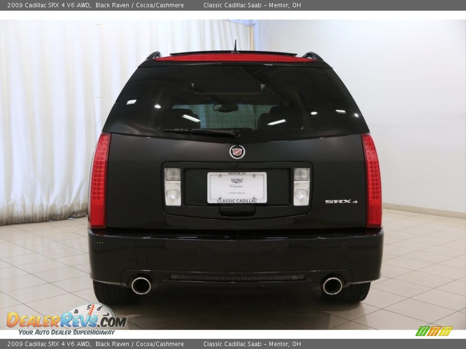 2009 Cadillac SRX 4 V6 AWD Black Raven / Cocoa/Cashmere Photo #22