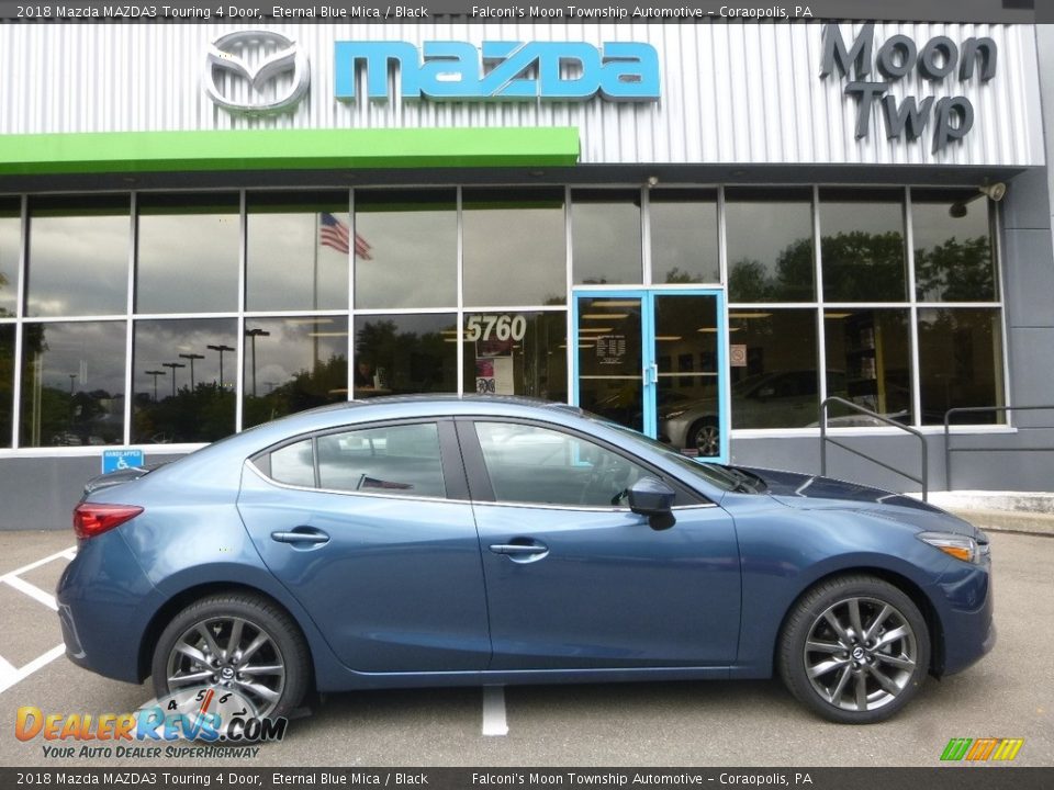 2018 Mazda MAZDA3 Touring 4 Door Eternal Blue Mica / Black Photo #1