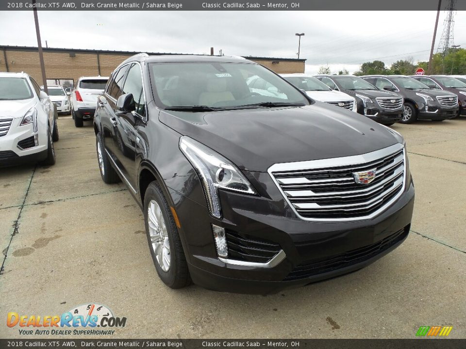 2018 Cadillac XT5 AWD Dark Granite Metallic / Sahara Beige Photo #1