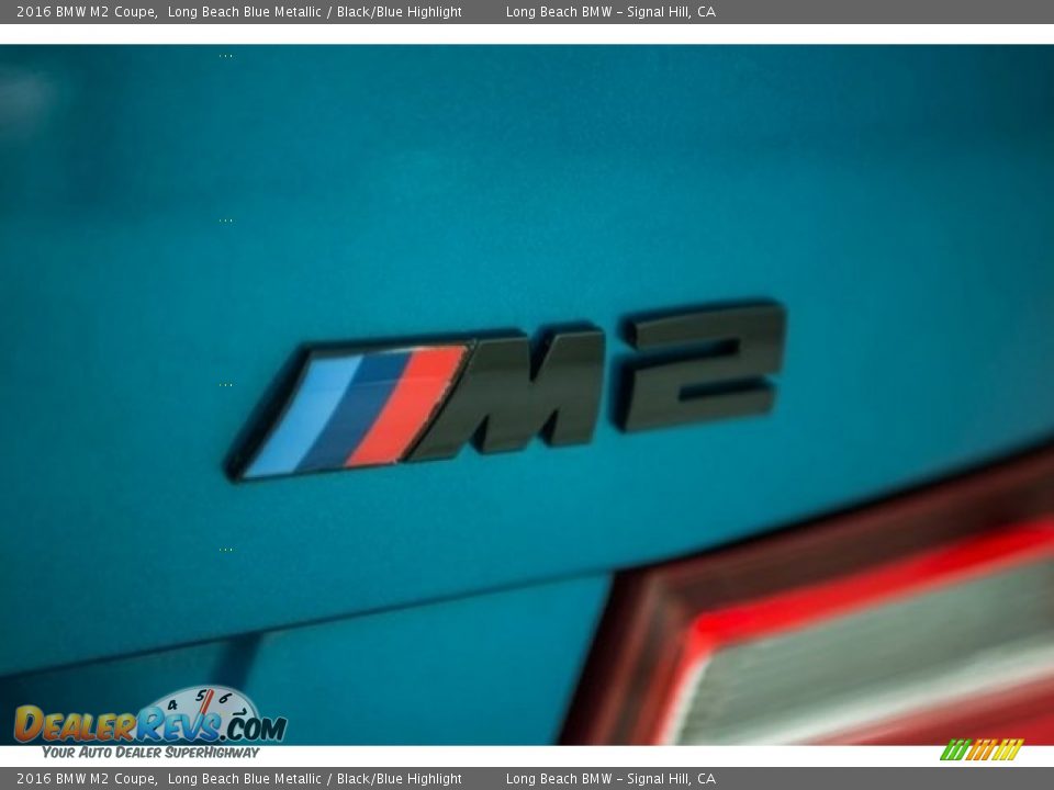 2016 BMW M2 Coupe Long Beach Blue Metallic / Black/Blue Highlight Photo #6