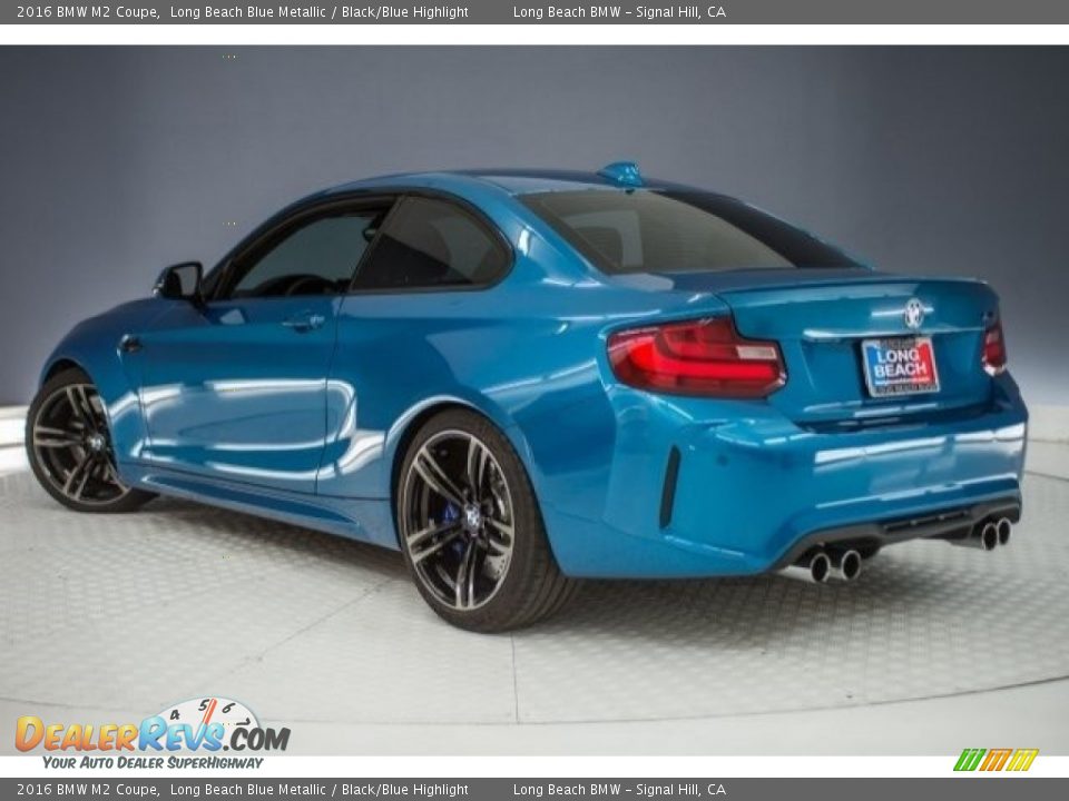 2016 BMW M2 Coupe Long Beach Blue Metallic / Black/Blue Highlight Photo #10