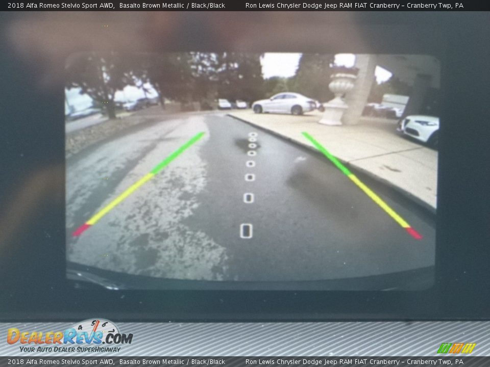 2018 Alfa Romeo Stelvio Sport AWD Basalto Brown Metallic / Black/Black Photo #25