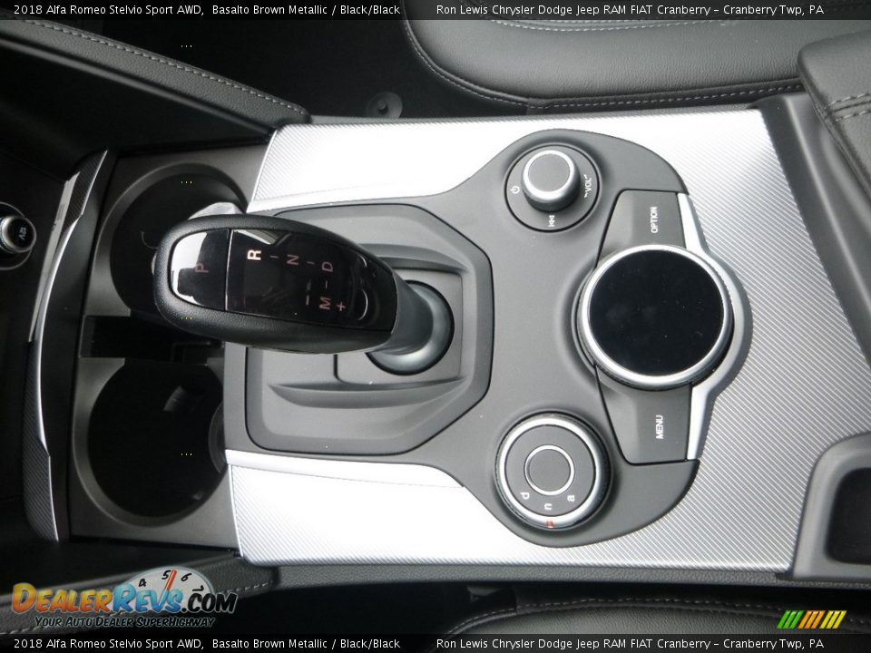 2018 Alfa Romeo Stelvio Sport AWD Basalto Brown Metallic / Black/Black Photo #30