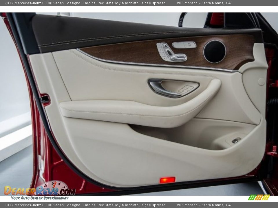 2017 Mercedes-Benz E 300 Sedan designo  Cardinal Red Metallic / Macchiato Beige/Espresso Photo #23
