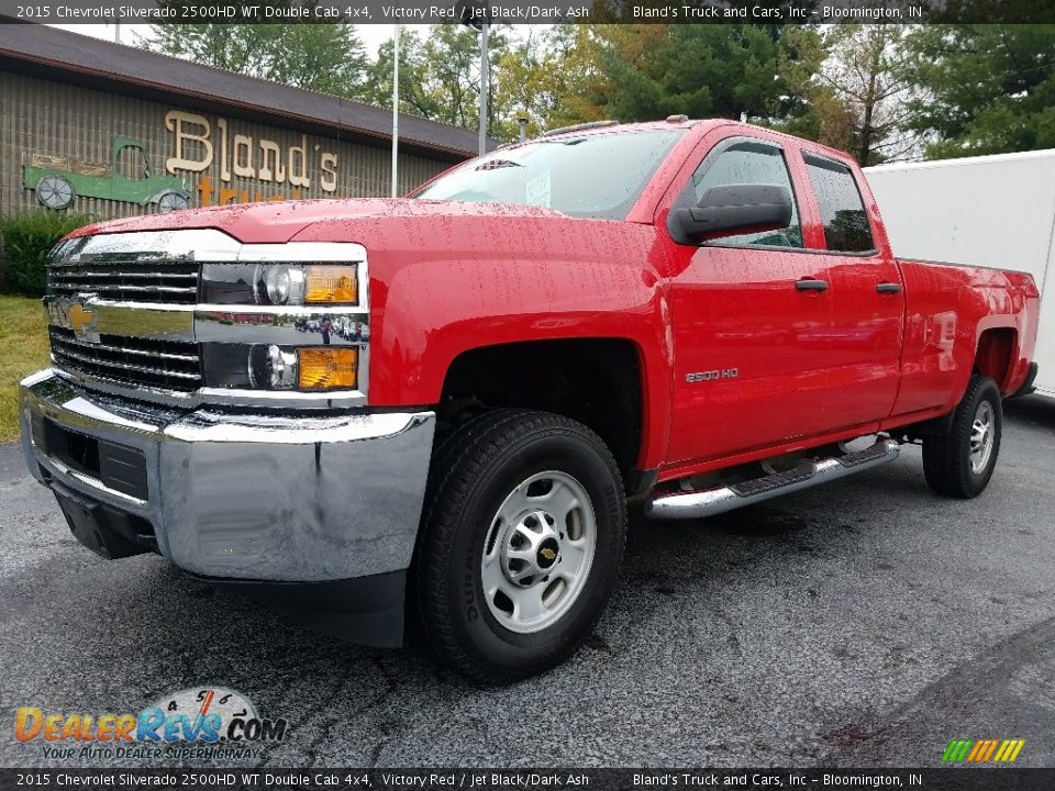 2015 Chevrolet Silverado 2500HD WT Double Cab 4x4 Victory Red / Jet Black/Dark Ash Photo #1
