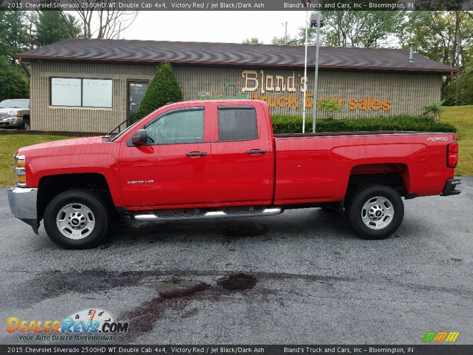 2015 Chevrolet Silverado 2500HD WT Double Cab 4x4 Victory Red / Jet Black/Dark Ash Photo #2