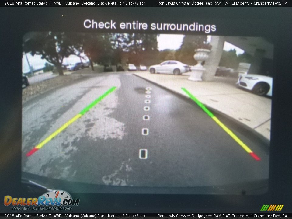 2018 Alfa Romeo Stelvio Ti AWD Vulcano (Volcano) Black Metallic / Black/Black Photo #23