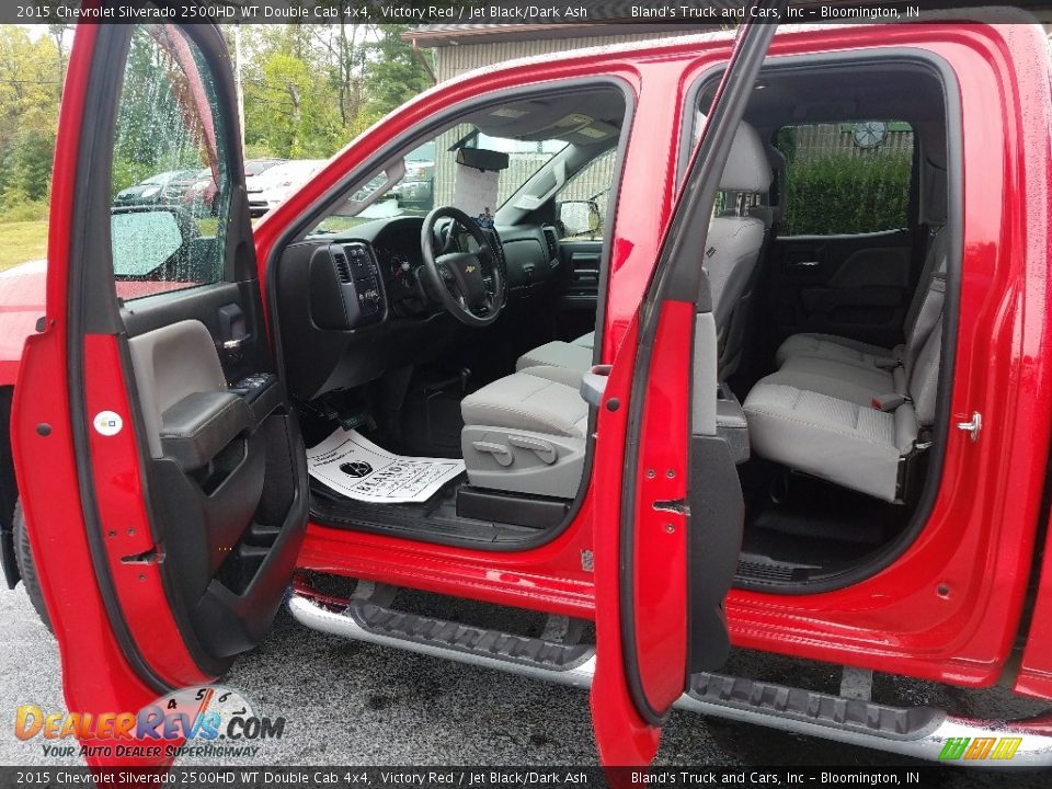 2015 Chevrolet Silverado 2500HD WT Double Cab 4x4 Victory Red / Jet Black/Dark Ash Photo #11