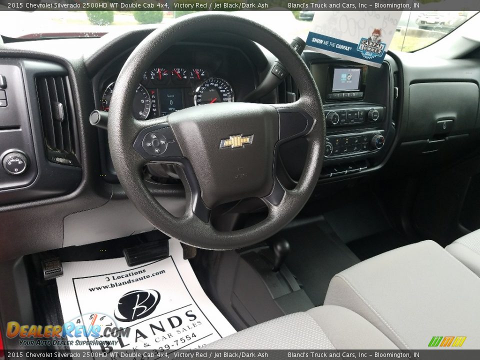 2015 Chevrolet Silverado 2500HD WT Double Cab 4x4 Victory Red / Jet Black/Dark Ash Photo #15