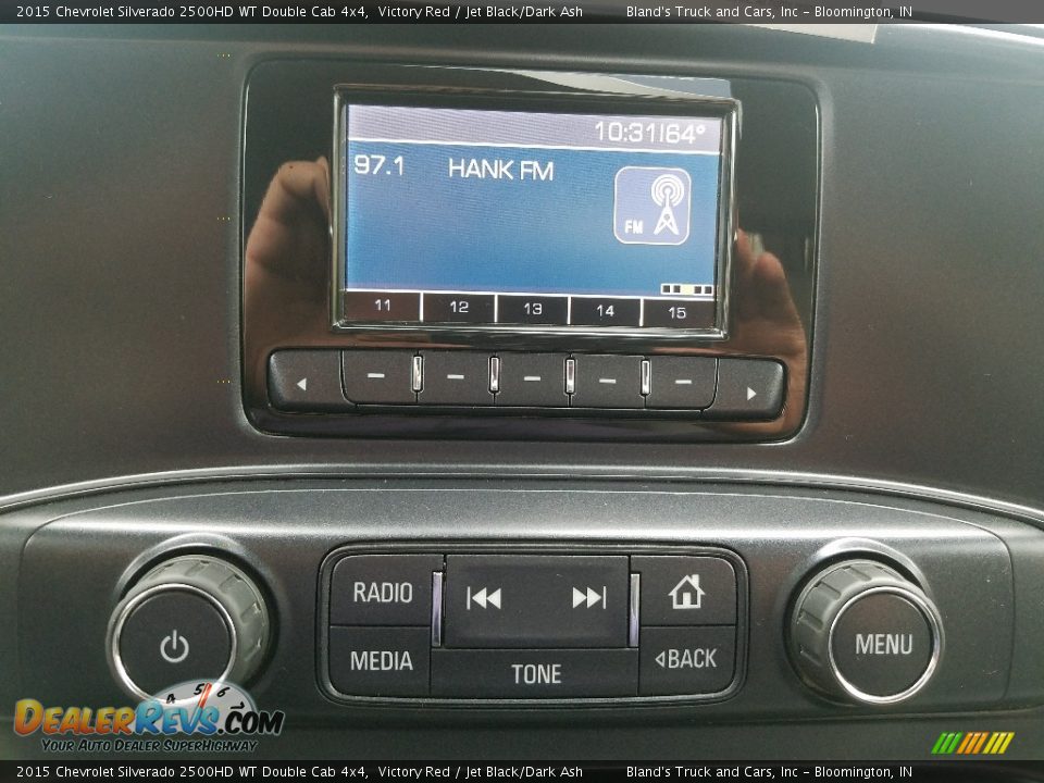 2015 Chevrolet Silverado 2500HD WT Double Cab 4x4 Victory Red / Jet Black/Dark Ash Photo #25
