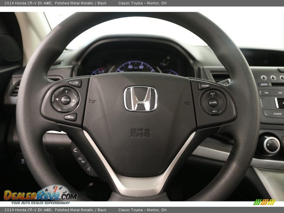 2014 Honda CR-V EX AWD Polished Metal Metallic / Black Photo #6