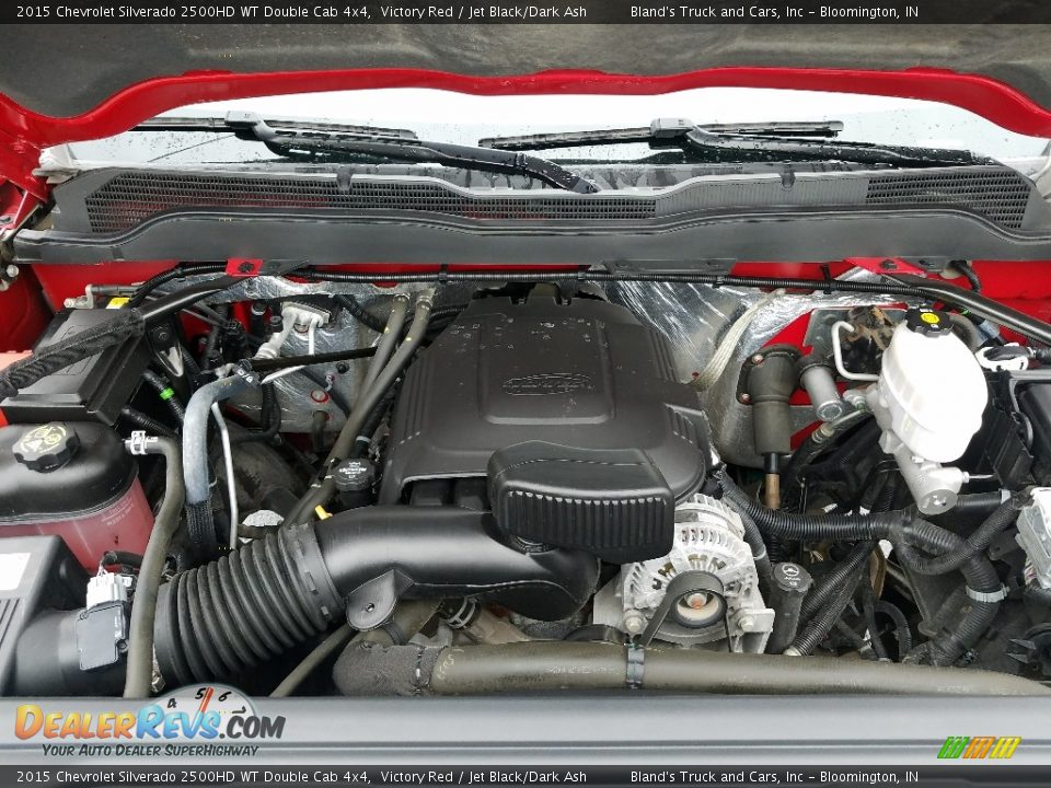 2015 Chevrolet Silverado 2500HD WT Double Cab 4x4 Victory Red / Jet Black/Dark Ash Photo #34