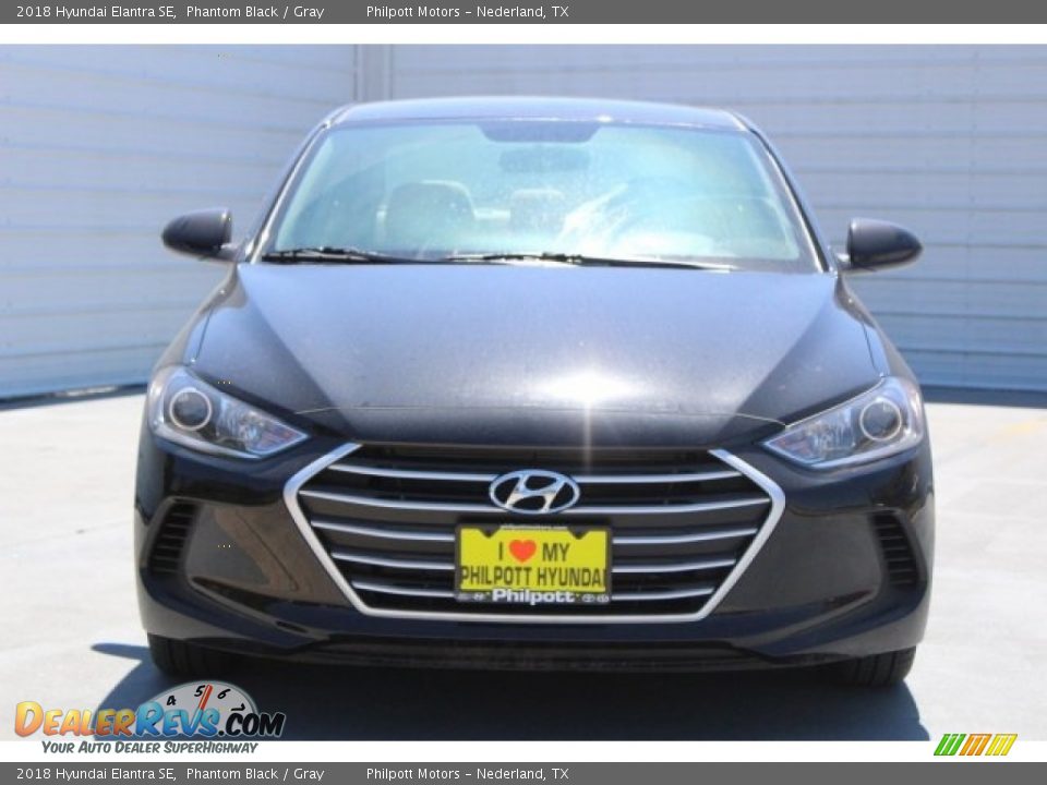 2018 Hyundai Elantra SE Phantom Black / Gray Photo #2