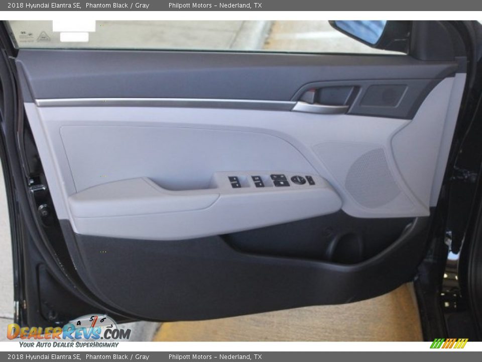 2018 Hyundai Elantra SE Phantom Black / Gray Photo #10