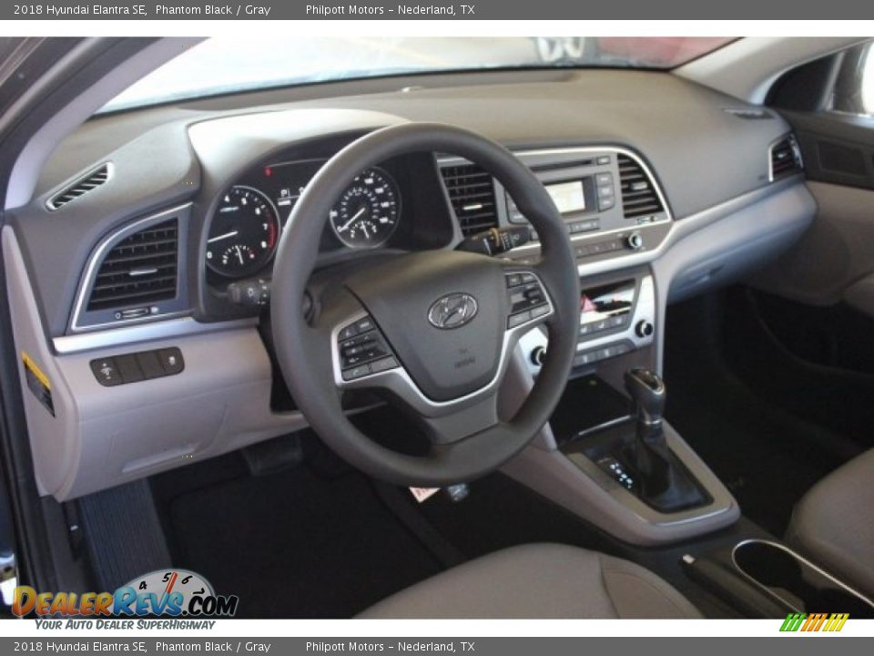 2018 Hyundai Elantra SE Phantom Black / Gray Photo #11