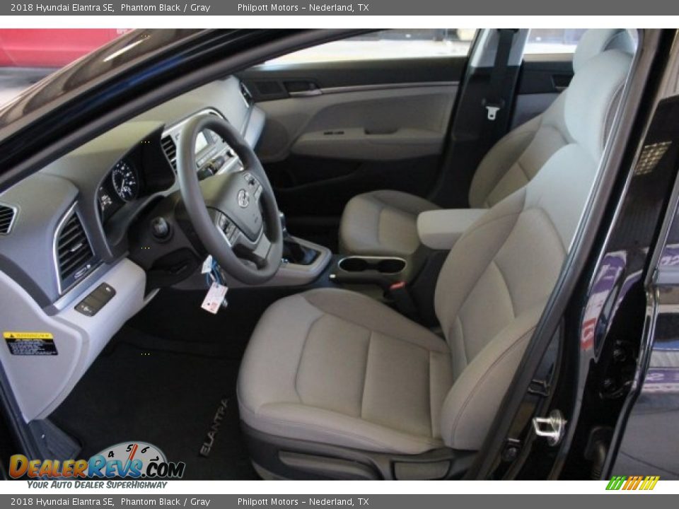 2018 Hyundai Elantra SE Phantom Black / Gray Photo #12