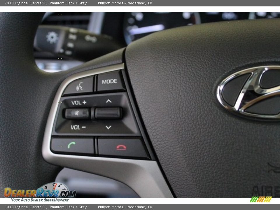 2018 Hyundai Elantra SE Phantom Black / Gray Photo #16
