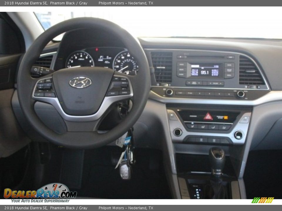 2018 Hyundai Elantra SE Phantom Black / Gray Photo #20