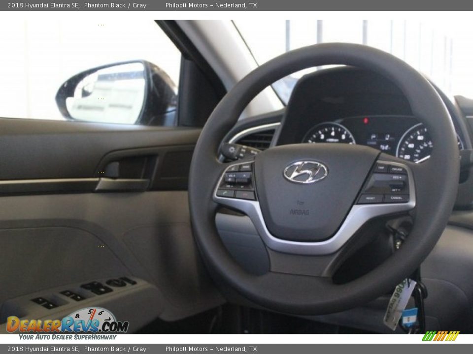 2018 Hyundai Elantra SE Phantom Black / Gray Photo #21
