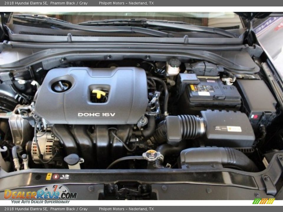 2018 Hyundai Elantra SE Phantom Black / Gray Photo #23