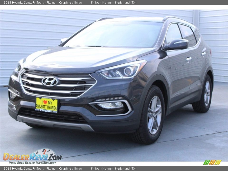 2018 Hyundai Santa Fe Sport Platinum Graphite / Beige Photo #3