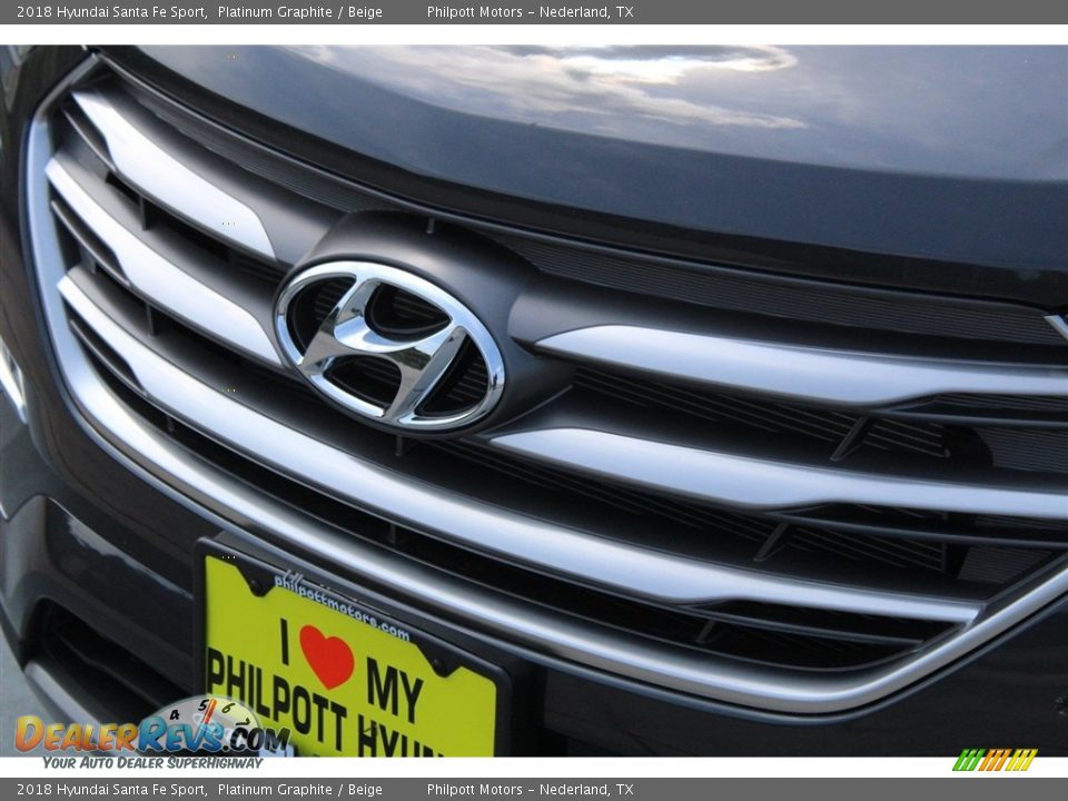 2018 Hyundai Santa Fe Sport Platinum Graphite / Beige Photo #4