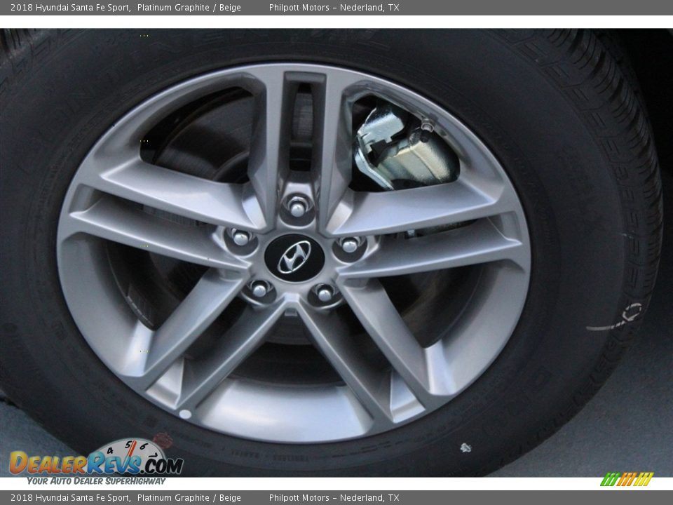 2018 Hyundai Santa Fe Sport Platinum Graphite / Beige Photo #5