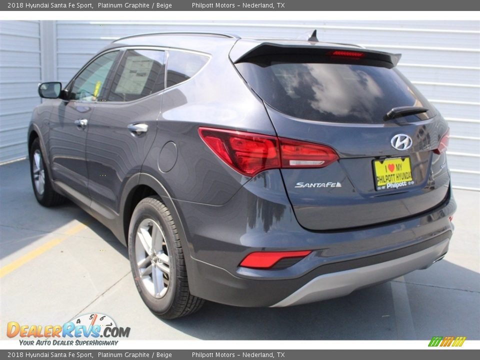2018 Hyundai Santa Fe Sport Platinum Graphite / Beige Photo #6