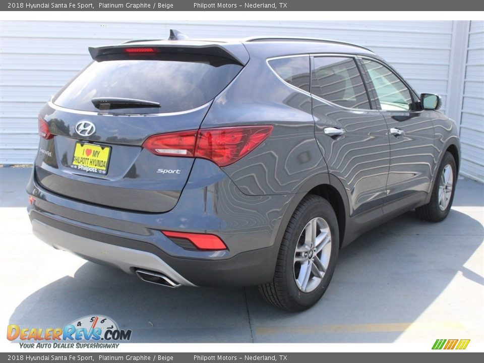 2018 Hyundai Santa Fe Sport Platinum Graphite / Beige Photo #8